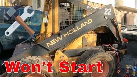 new holland skid steer cranks but no start|new holland l783 not starting.